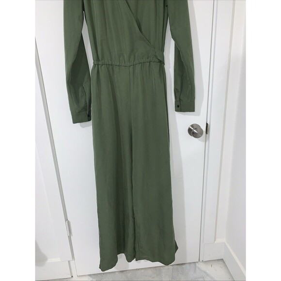 Gap Wrap Culotte Jumpsuit Sz Small Tall Monterrey Modal/Poly Cinched Waist - Picture 4 of 10